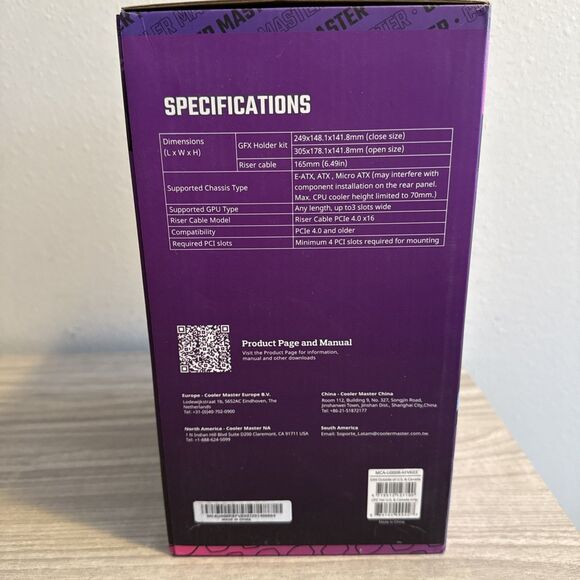 Cooler Master MasterAccessory Vertical Graphics Card Holder Kit V3 NEW SEALED - Picture 3 of 8